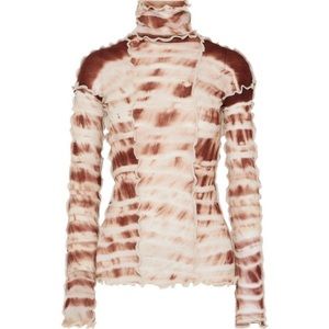 Asai Hot Wok Top - semi sheer stretch tie dye